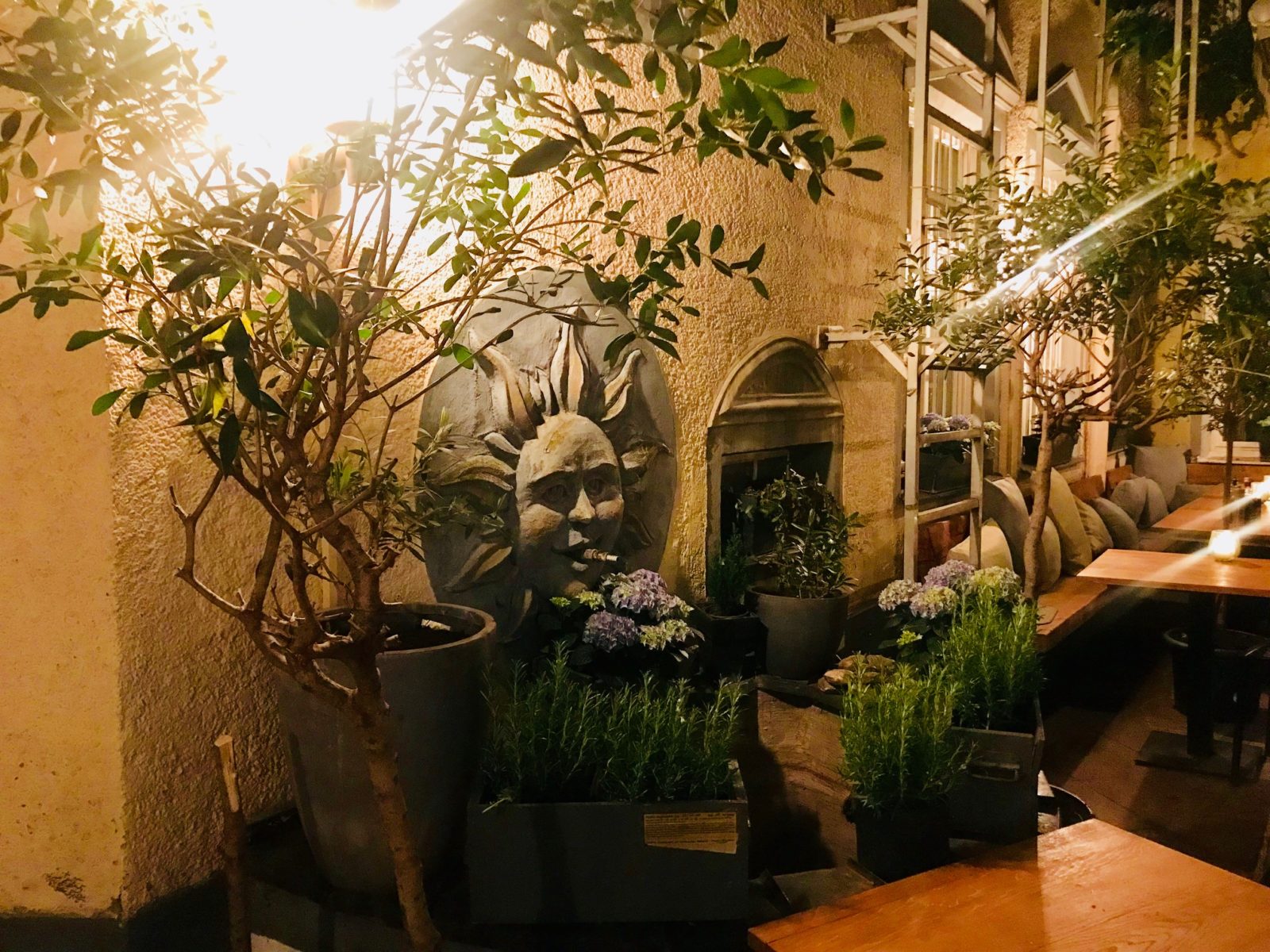 Innenhof des Ristorante Pastissima