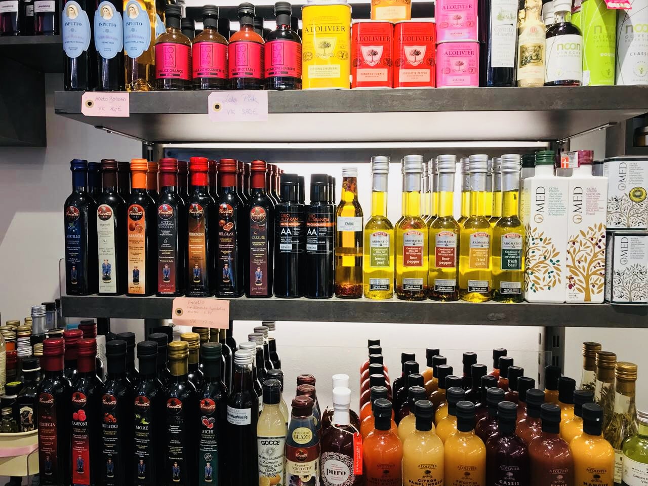 Essig und Öle