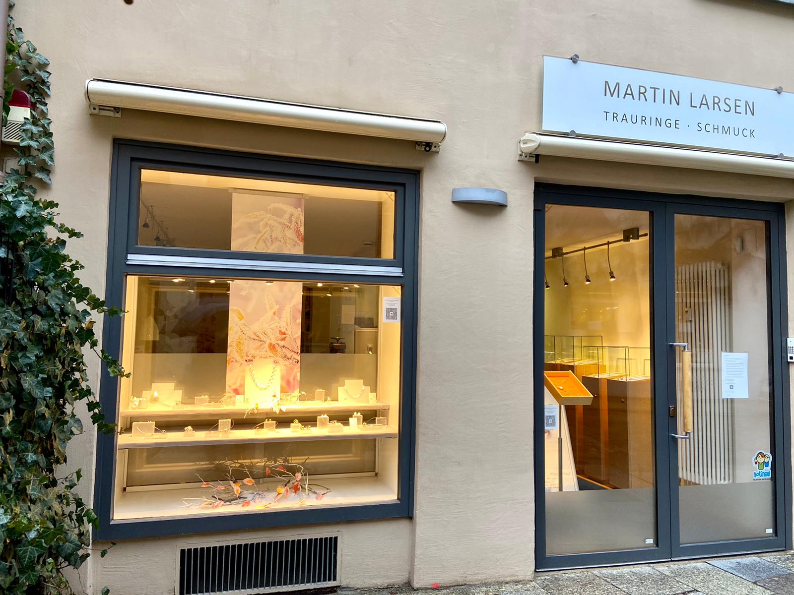 Martin Larsen in der Augsburger Altstadt
