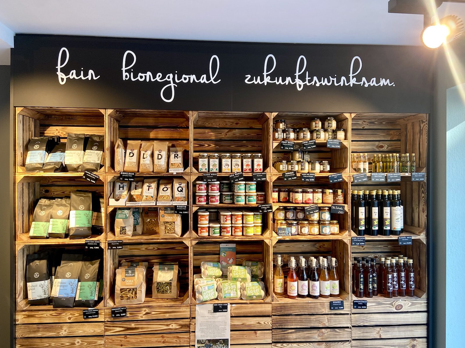 Große Auswahl an bio-regionale Waren