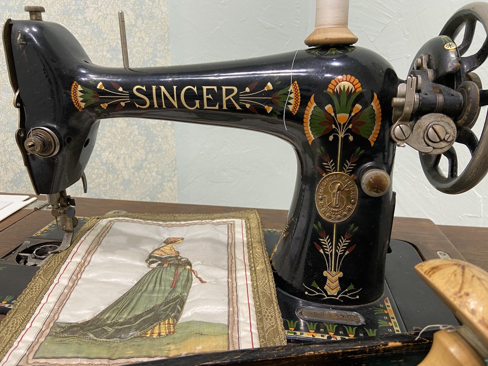 Antiquierte Nähmaschine