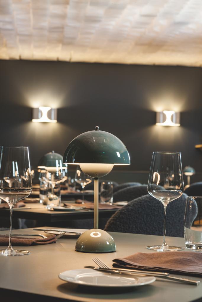 Flowerpot-Tischlampen von Verner Panton