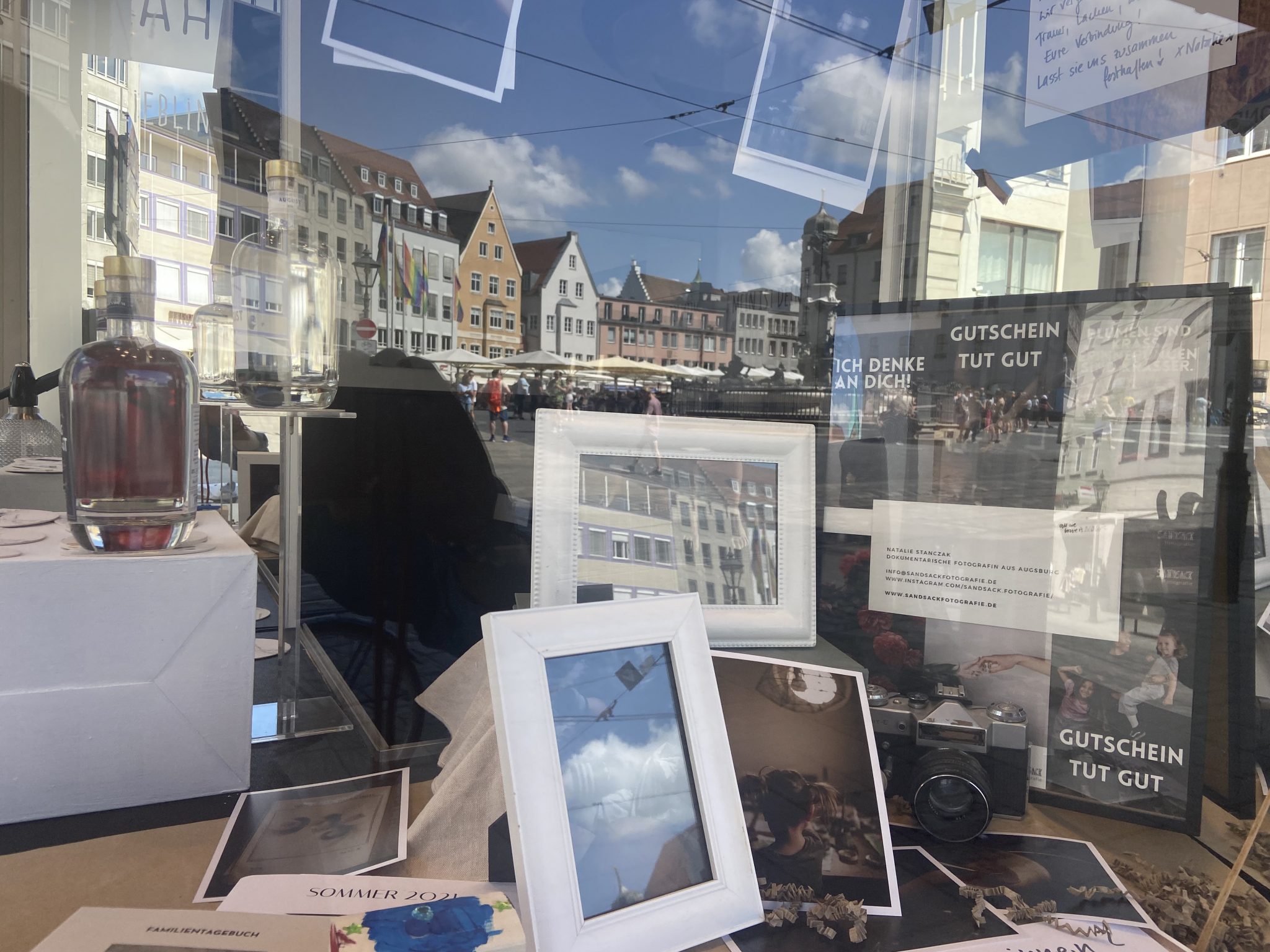 Sandsack Fotografie im Showroom