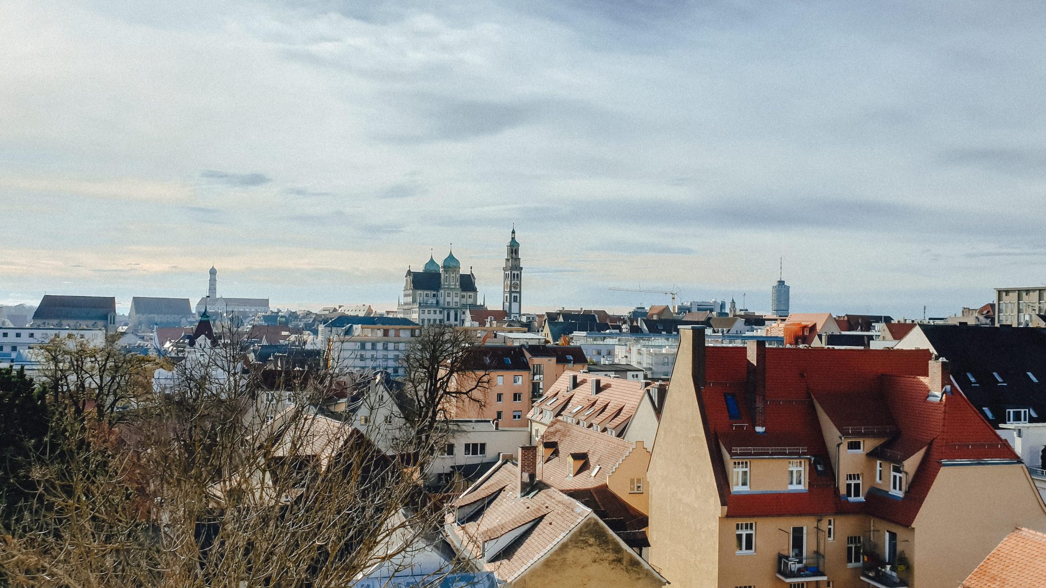 Alpen-Panorama auf Augsburg