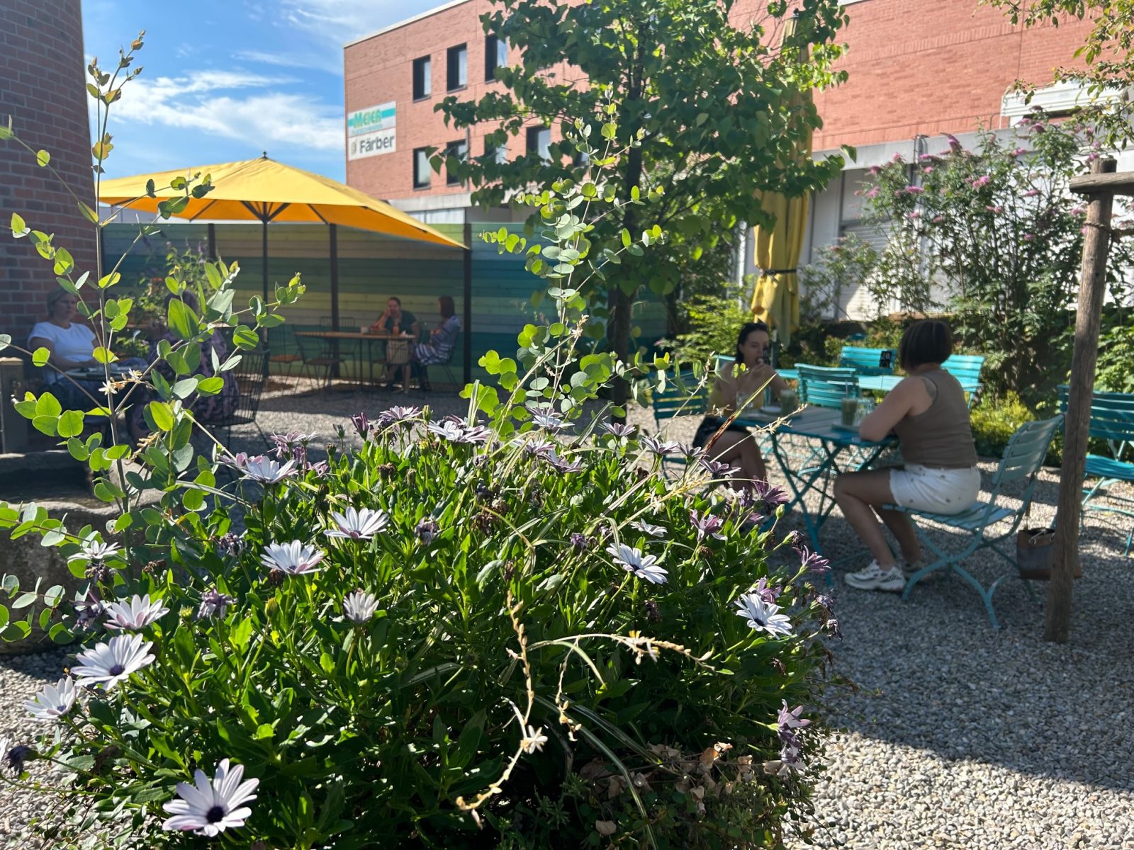 Cafe Himmelgrün im ehemaligen Schlachthof in Augsburg