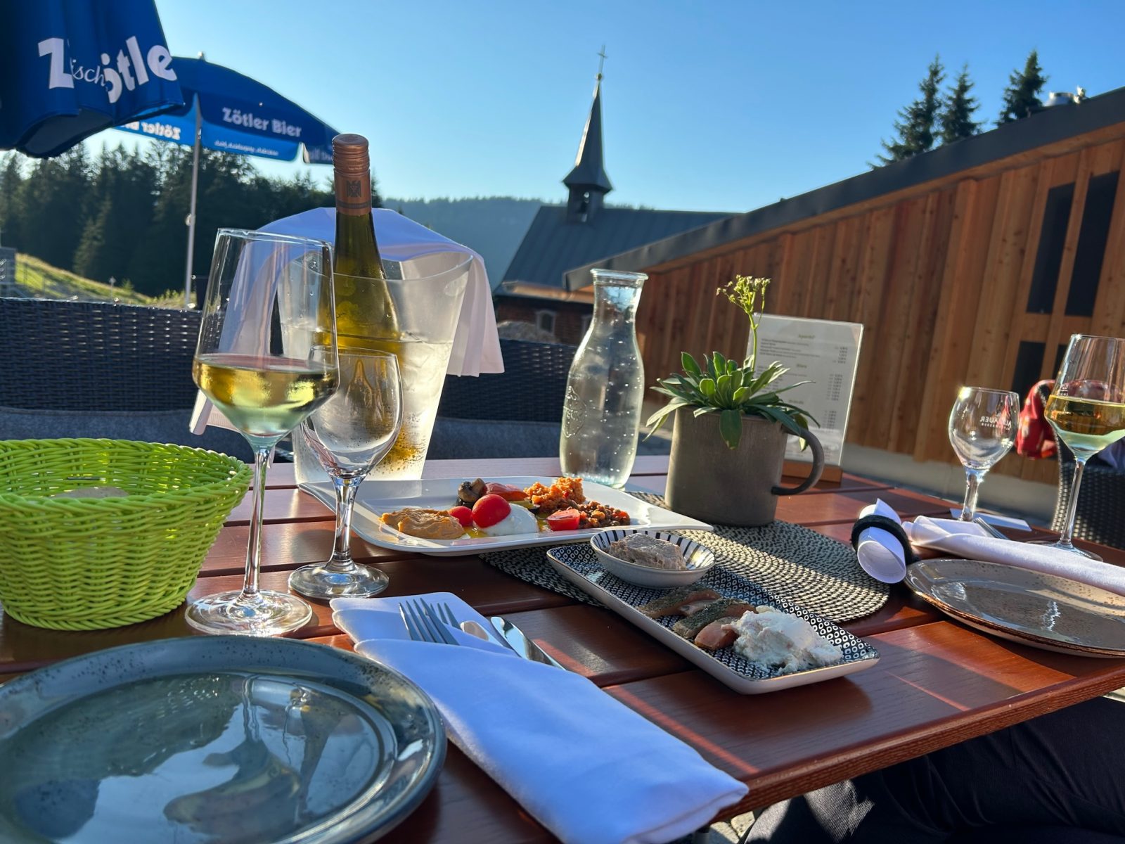 Frisch zubereitetes Essen