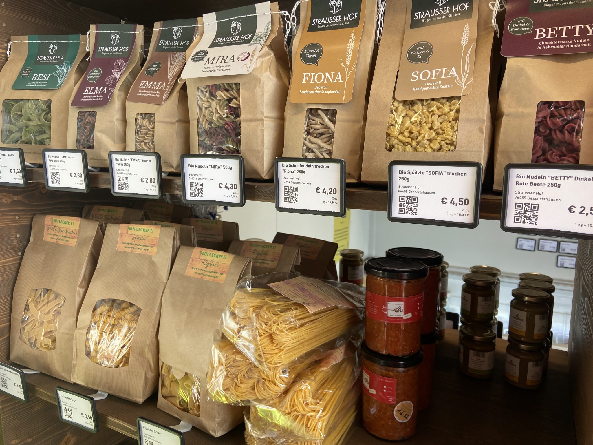 Erzeugnisse direkt von Landwirten