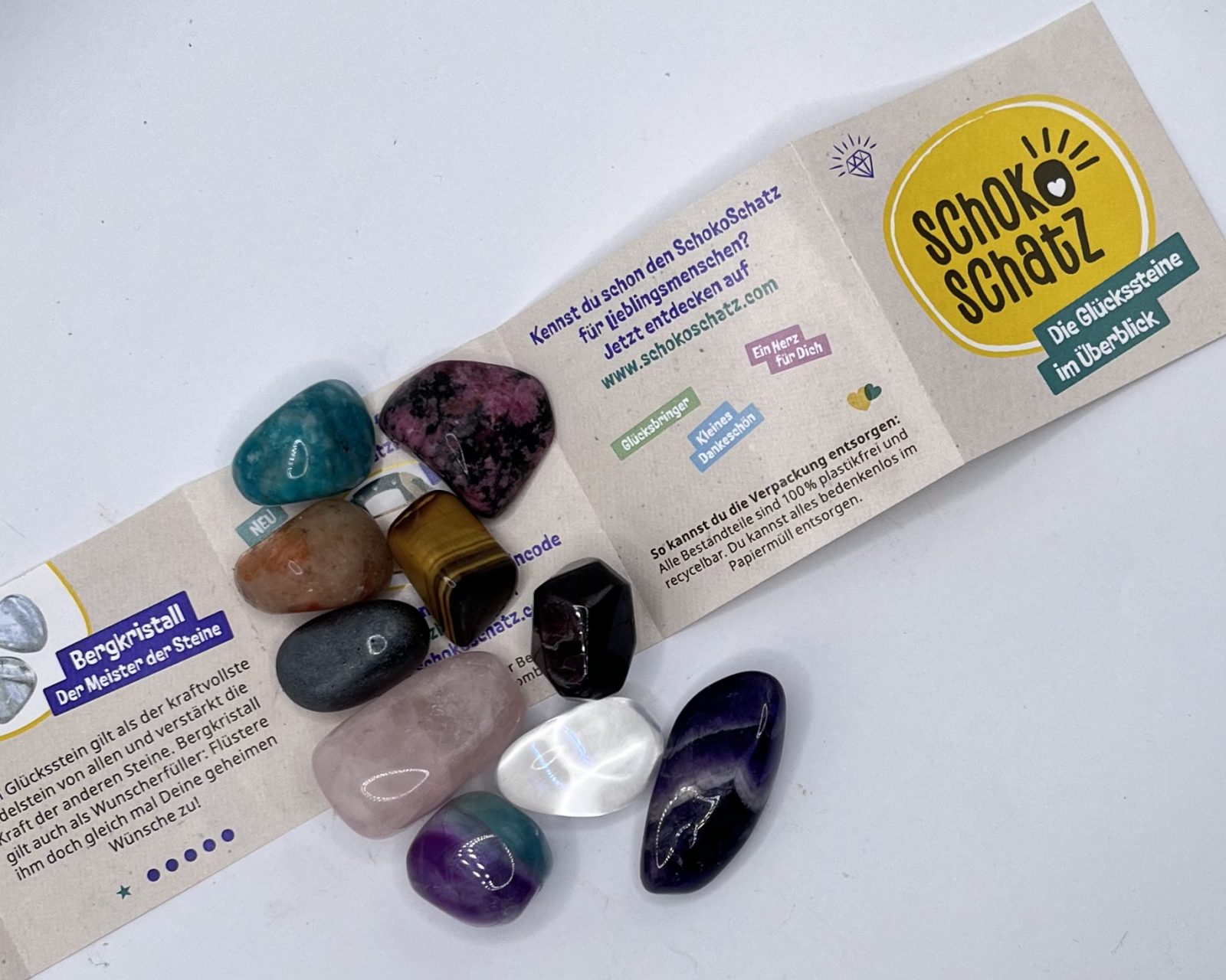 Verschiedene Edelsteine