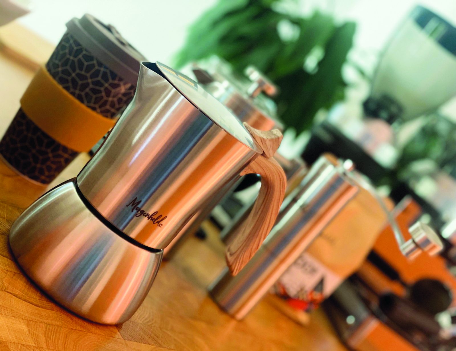 Cafettiera aus Edelstahl für die Zubereitung deines Espressos