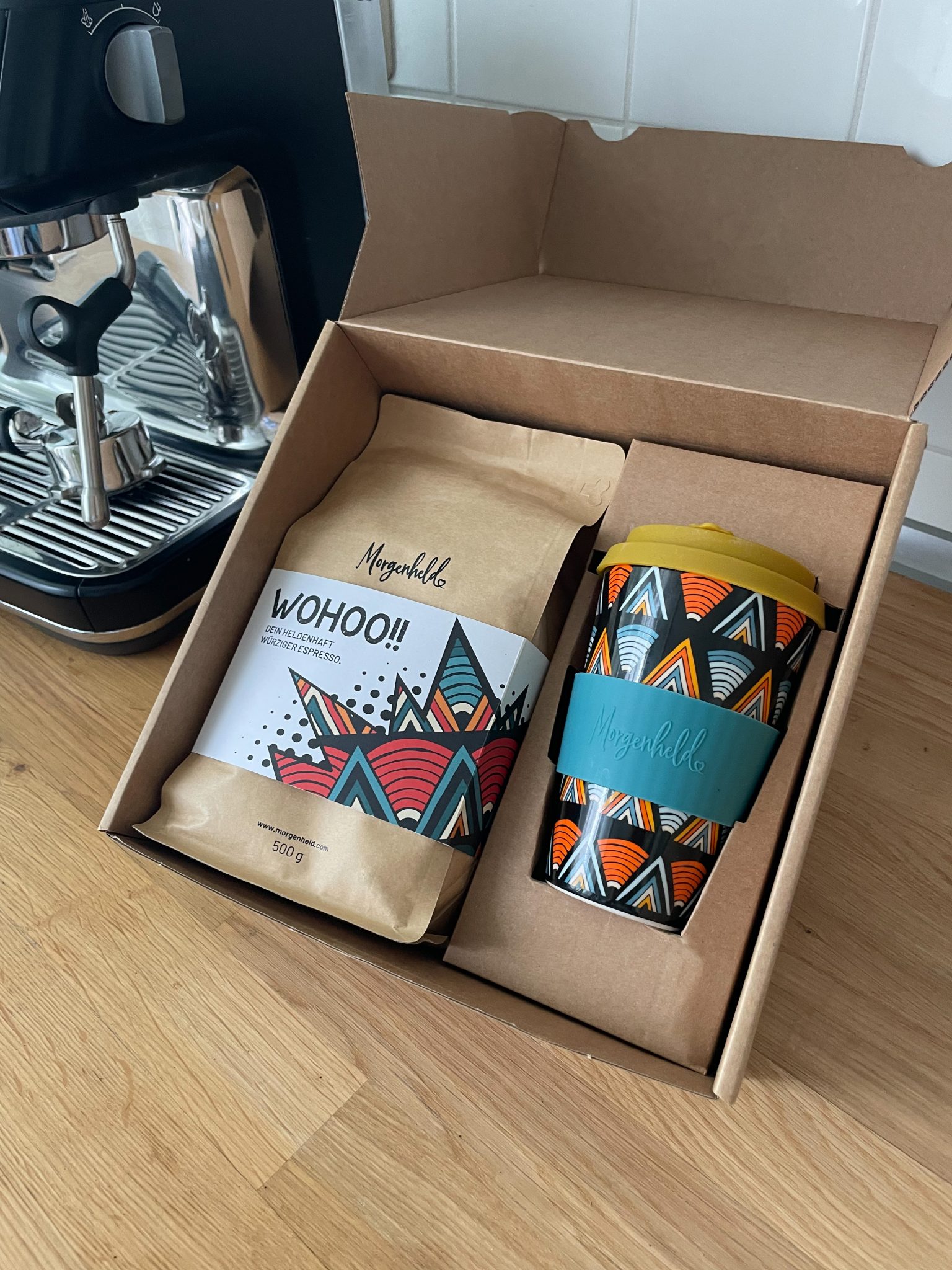 Morgenheld Geschenkset - heldenhafter Kaffee oder Tee